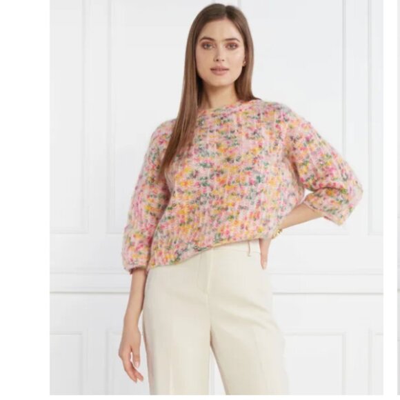 Weekend MaxMara Tessile Alpaca Blend Sweater Multi Color Size S NWT - Picture 2 of 15